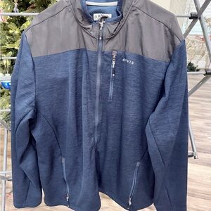 Orvis Men's Navy and Charcoal Windbreaker